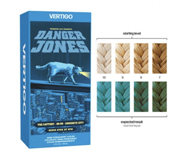 Danger Jones Vertigo Neon Blue Semi Permanent Colour